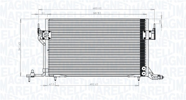 Magneti Marelli Airco condensor 350203838000