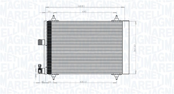 Airco condensor Magneti Marelli 350203839000