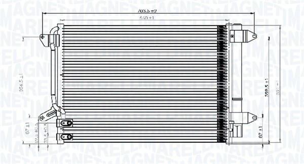 Magneti Marelli Airco condensor 350203845000