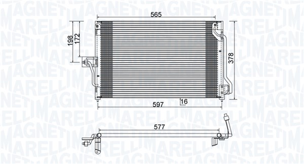 Magneti Marelli Airco condensor 350203897000