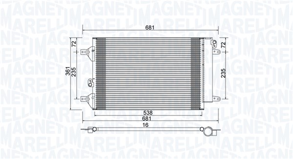 Magneti Marelli Airco condensor 350203910000