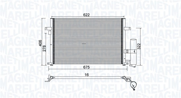 Magneti Marelli Airco condensor 350203912000