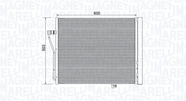 Magneti Marelli Airco condensor 350203929000