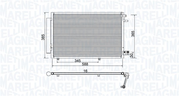 Magneti Marelli Airco condensor 350203930000
