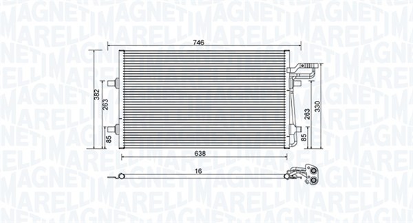 Magneti Marelli Airco condensor 350203934000