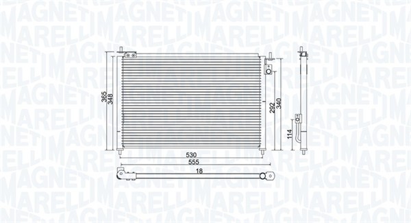 Airco condensor Magneti Marelli 350203937000