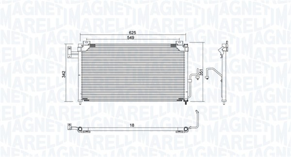 Magneti Marelli Airco condensor 350203939000