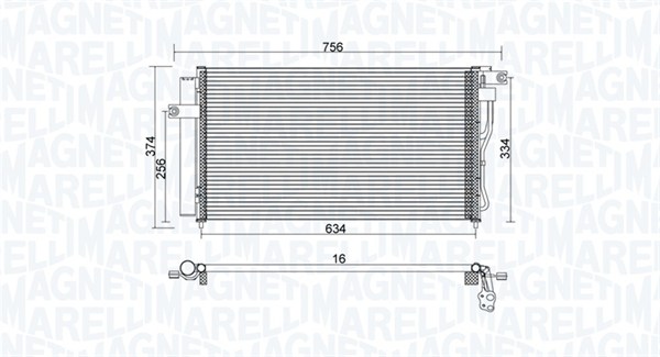 Magneti Marelli Airco condensor 350203953000