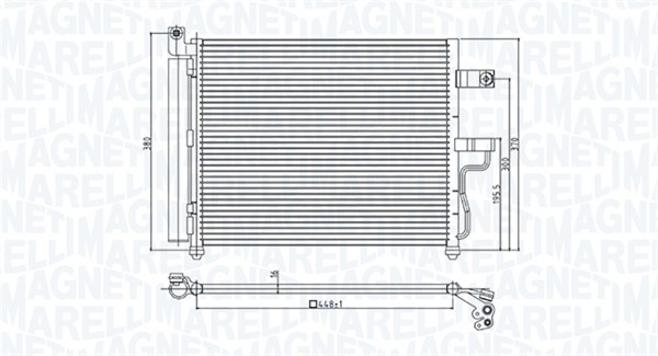 Magneti Marelli Airco condensor 350203954000