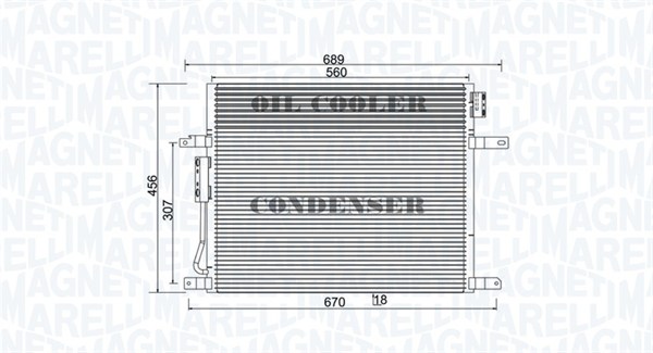 Magneti Marelli Airco condensor 350203967000