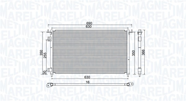 Airco condensor Magneti Marelli 350203970000