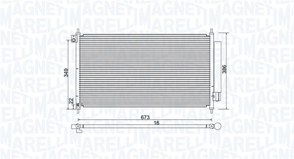 Magneti Marelli Airco condensor 350203972000