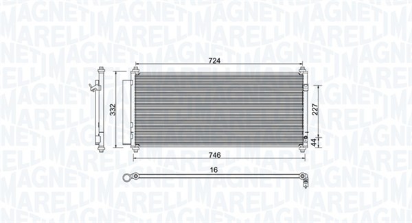 Magneti Marelli Airco condensor 350203973000