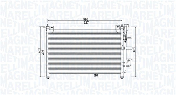 Airco condensor Magneti Marelli 350203989000