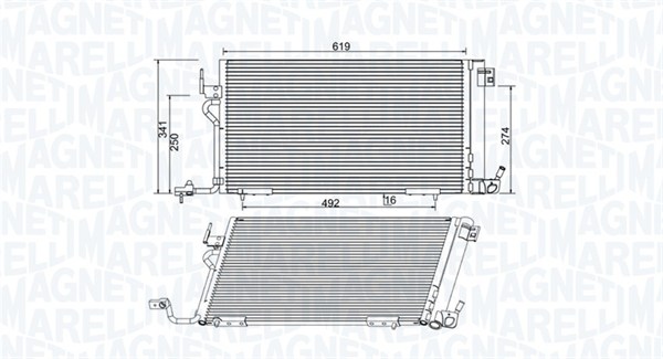 Magneti Marelli Airco condensor 350203994000