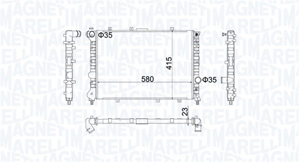 Radiateur Magneti Marelli 350213100700