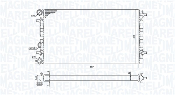 Magneti Marelli Radiateur 350213105100