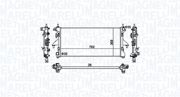 Magneti Marelli Radiateur 350213126900