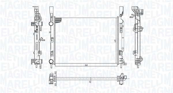 Magneti Marelli Radiateur 350213142600