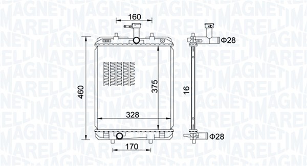 Magneti Marelli Radiateur 350213151500