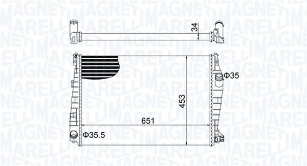 Radiateur Magneti Marelli 350213152000