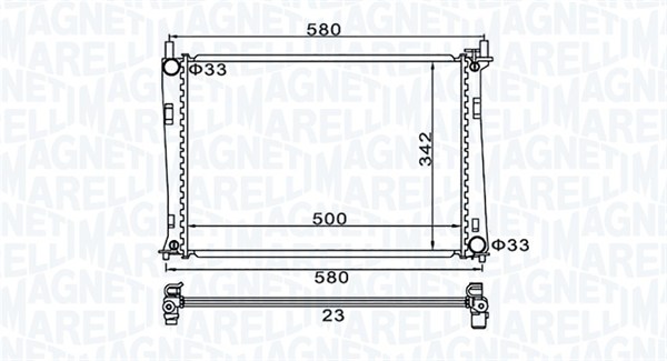 Radiateur Magneti Marelli 350213152600