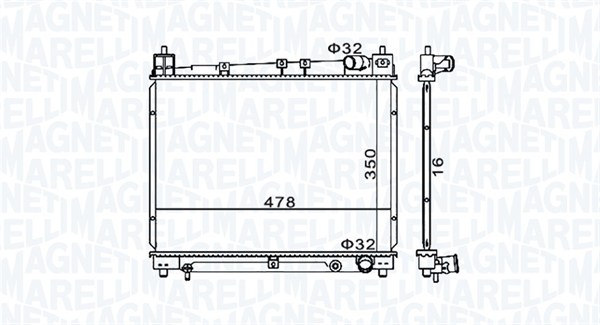 Radiateur Magneti Marelli 350213152900