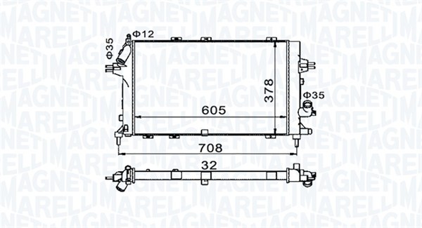 Magneti Marelli Radiateur 350213153400