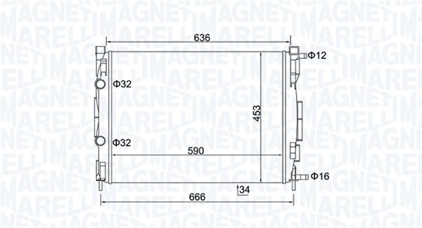 Radiateur Magneti Marelli 350213153500