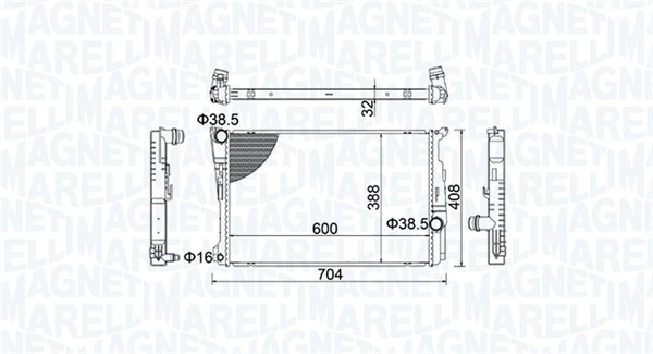 Radiateur Magneti Marelli 350213155200