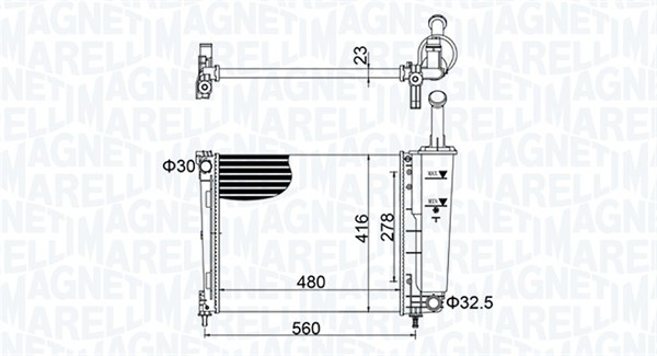 Radiateur Magneti Marelli 350213155700