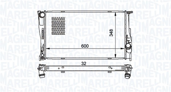 Radiateur Magneti Marelli 350213157500