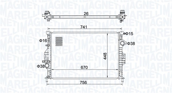 Magneti Marelli Radiateur 350213157700