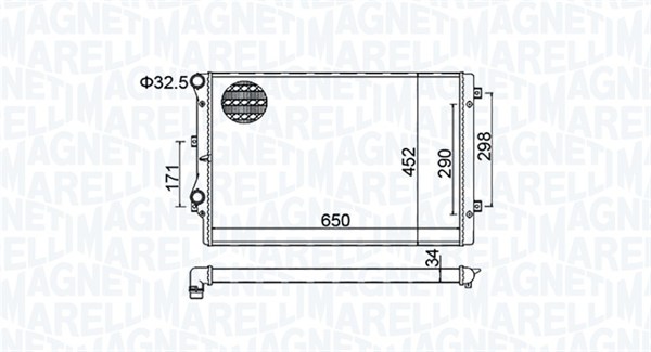 Radiateur Magneti Marelli 350213157800