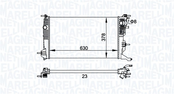 Radiateur Magneti Marelli 350213158300