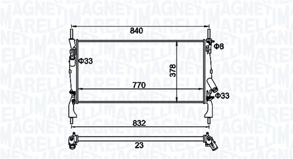 Radiateur Magneti Marelli 350213158900