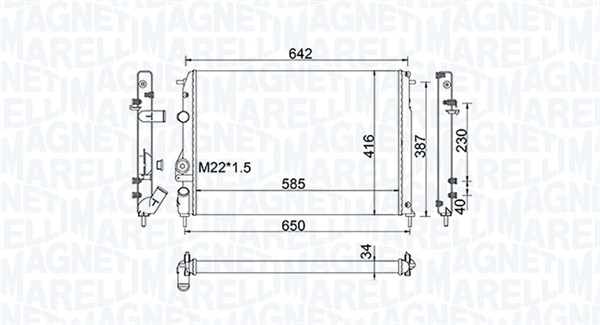 Magneti Marelli Radiateur 350213159100