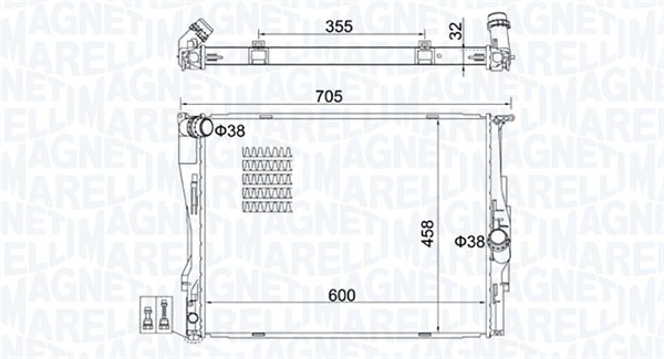 Radiateur Magneti Marelli 350213160700