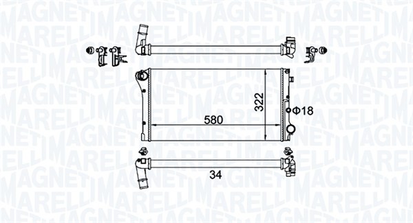 Radiateur Magneti Marelli 350213161500