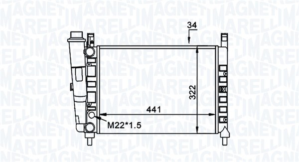 Magneti Marelli Radiateur 350213162300