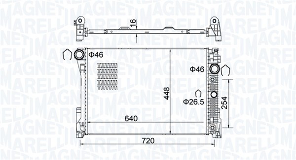 Radiateur Magneti Marelli 350213163300