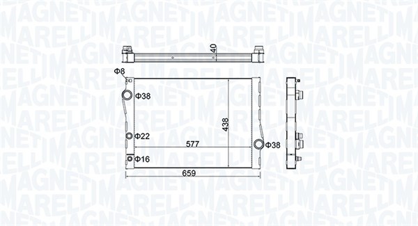 Radiateur Magneti Marelli 350213163500