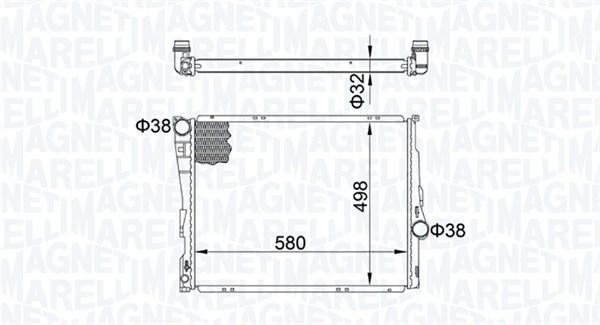 Radiateur Magneti Marelli 350213163600