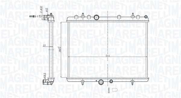 Radiateur Magneti Marelli 350213164700