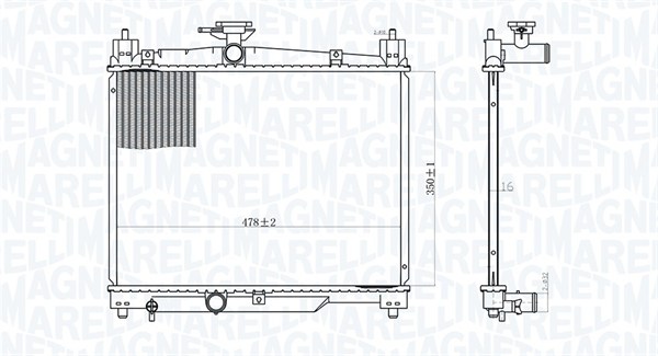 Radiateur Magneti Marelli 350213164800