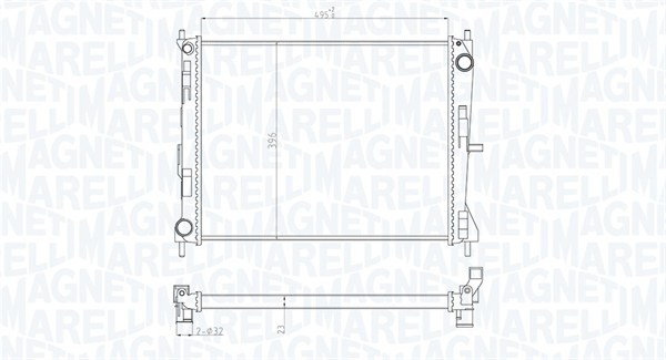 Radiateur Magneti Marelli 350213165300