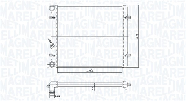 Radiateur Magneti Marelli 350213166700