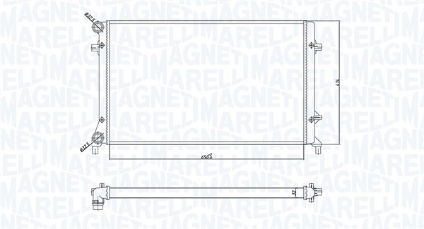 Radiateur Magneti Marelli 350213166900