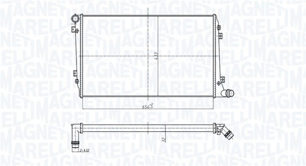 Radiateur Magneti Marelli 350213167300