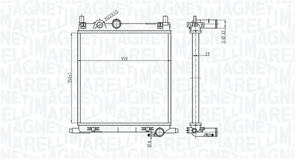 Radiateur Magneti Marelli 350213167500